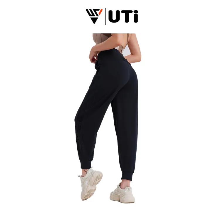 Quần jogger thể thao nữ ống rộng hỗ trợ tập gym yoga chạy bộ cao cấp