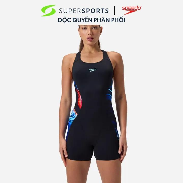 Đồ Bơi Một Mảnh Nữ Speedo Placement Legsuit - Đen