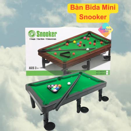 Đồ chơi bàn bi a mini bàn bi a cho bé đồ chơi bàn bida dài 44cm 11 bi mặt bàn nỉ cao cấp