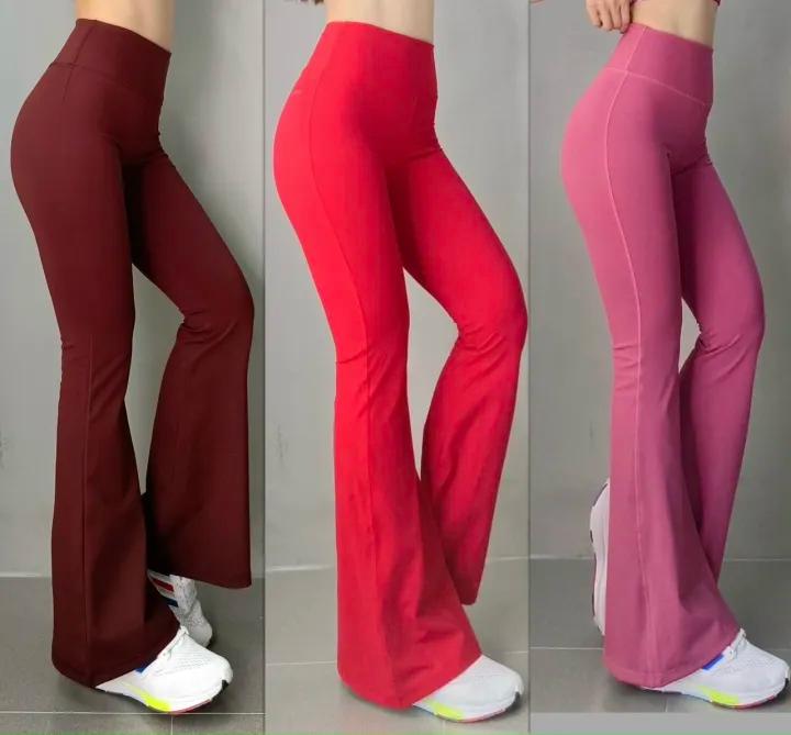 Quần Dài Thể Thao Nữ Quần Ống Loe Tập Gym Yoga Đi Chơi Thời Trang Thun Lạnh Co Giãn 4 Chiều
