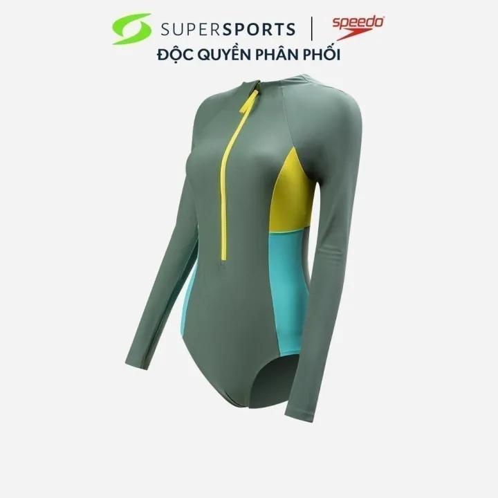 SPEEDO Đồ bơi một mảnh nữ Zip Colour Block