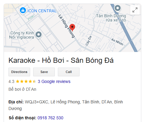 Karaoke - Hồ Bơi - Sân Bóng Đá