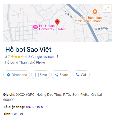 Hồ bơi Sao Việt