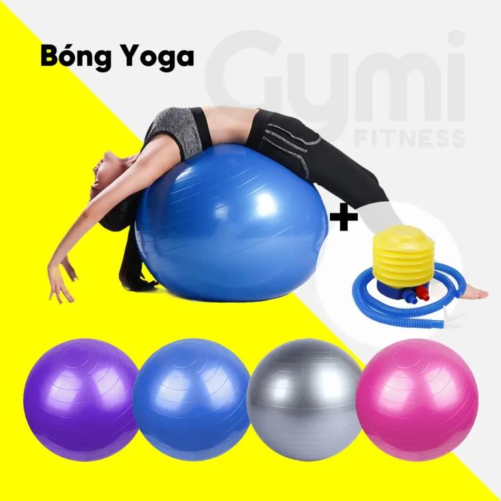 Bóng Tập Gym/Yoga Trơn 65-75cm- Tặng Kèm Bơm