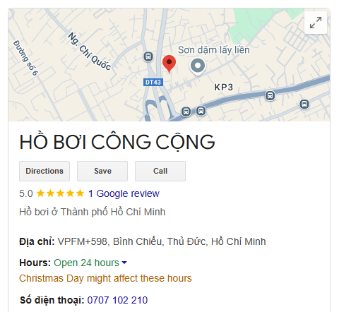 HỒ BƠI CÔNG CỘNG