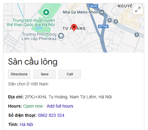 Sân cầu lông