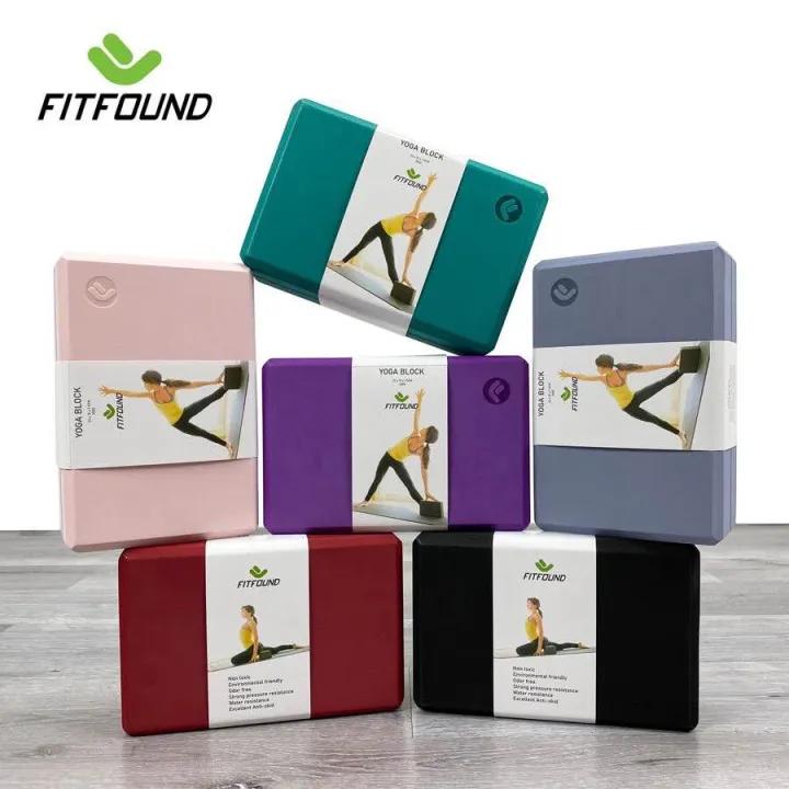 Gạch Tập Yoga Xốp Eva Nặng 300g Viền Kẻ Độ Cứng Cao Không Lún