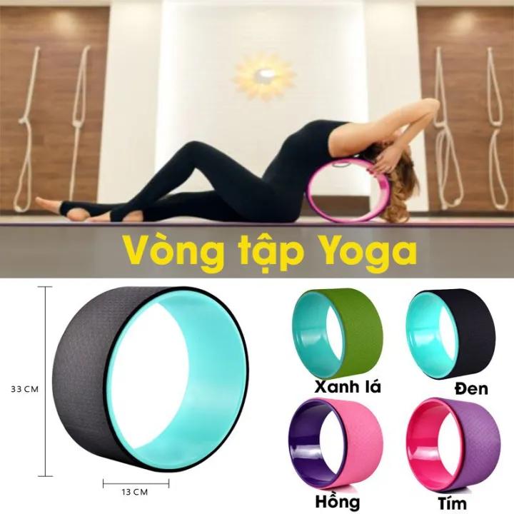 Vòng tập yoga hoa nổi PU, Vòng tập yoga 1 màu, màu sắc cực đẹp, dụng cụ tập yoga tại nhà cực chắc chắn