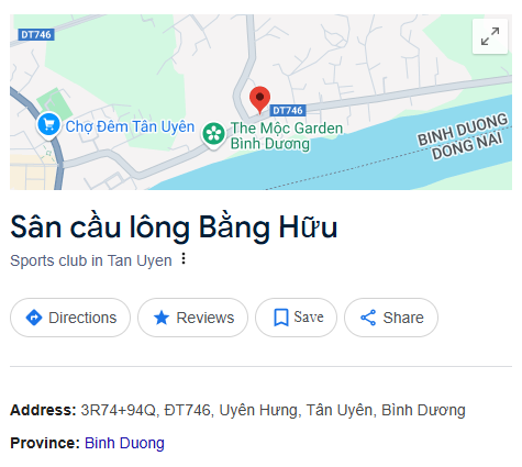 Sân cầu lông Bằng Hữu