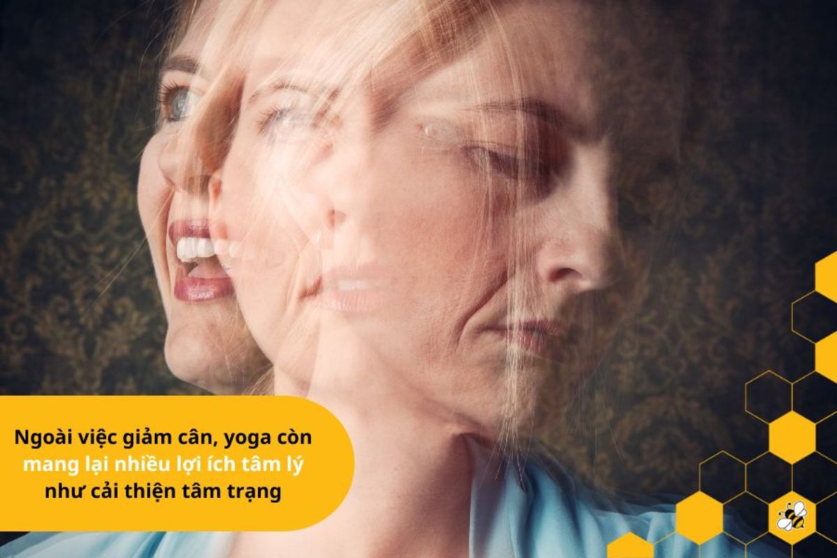 Ngoài việc giảm cân, yoga còn mang lại nhiều lợi ích tâm lý như cải thiện tâm trạng