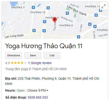 Yoga Hương Thảo Quận 11