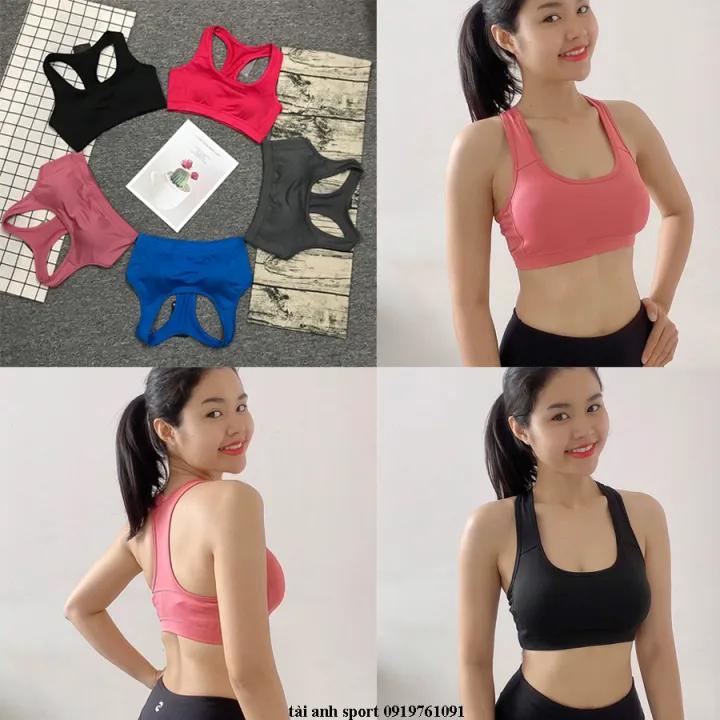 Áo bra thể thao chất thun 4 chiều phù hợp tập gym yoga