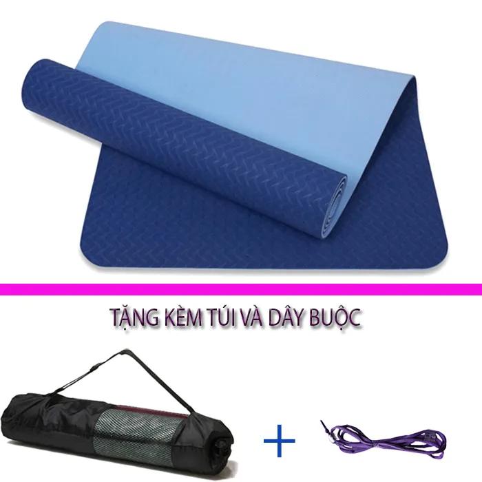 Thảm Tập Yoga TPE Đại Nam Sport 6mm 2 lớp Chống Trơn Trượt