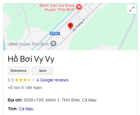 Hồ Bơi Vy Vy