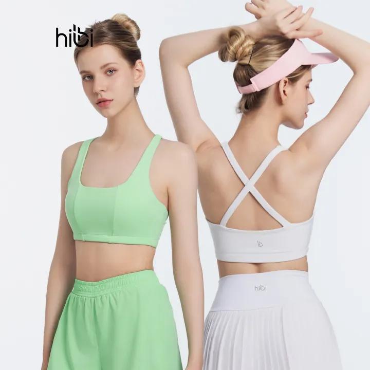 Áo Bra Tập Yoga Gym Hibi Sports BA516 Kiểu 2 Dây Đan Chéo, Kèm Mút Ngực