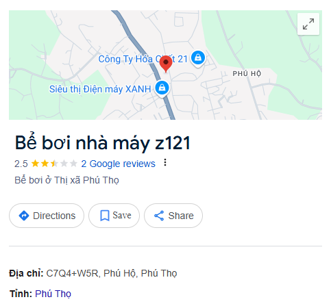 Bể bơi nhà máy z121