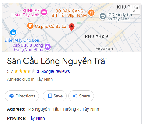 Sân Cầu Lông Nguyễn Trãi