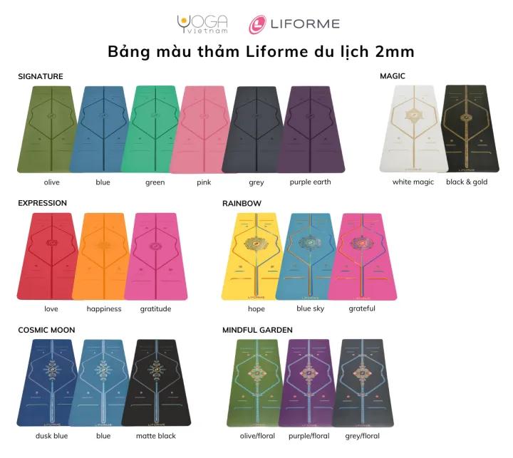 Thảm tập yoga du lịch Liforme Travel 2mm
