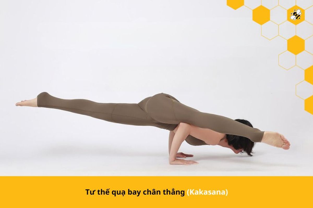 Tư thế quạ bay chân thẳng (Kakasana)