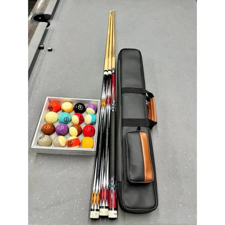 Bao đựng cơ Bia ngăn 2x3( Hàng loại 1)- Bao đựng gậy Bida bằng da - Bao da đựng gậy Bida