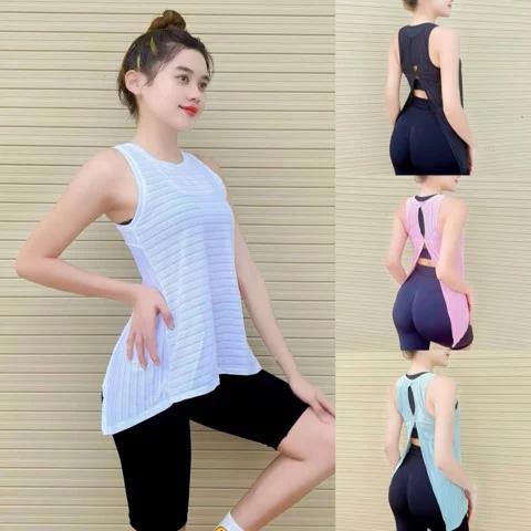 Áo Lưới Tanktop Thời Trang Nữ Tập Gym, Yoga, Aerobic, Thể Thao