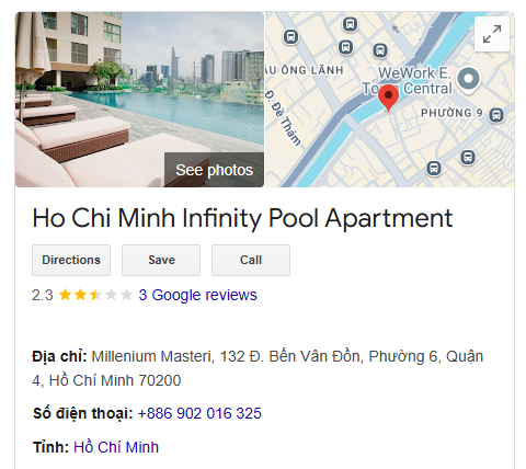 Ho Chi Minh Infinity Pool Apartment