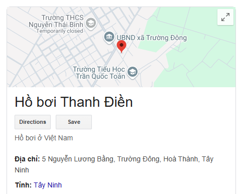 Hồ bơi Thanh Điền