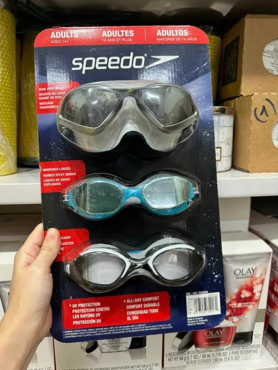 Kính bơi người lớn Speedo Adults Mỹ dành cho người từ 14 tuổi trở lên - Nguyên set 3 cái ( không bán lẻ )