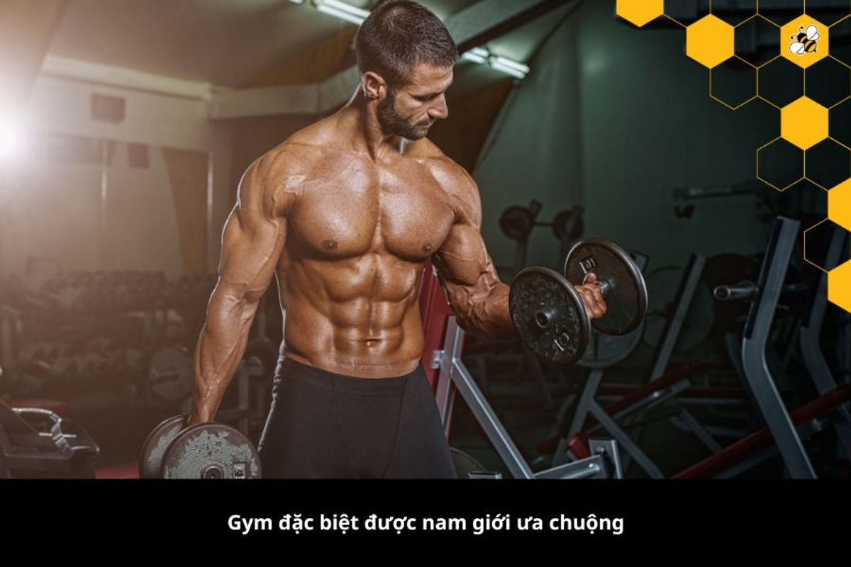 Gym đặc biệt được nam giới ưa chuộng