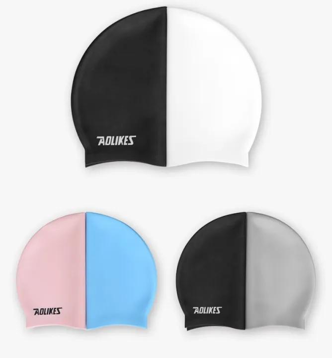 Mũ Bơi Người Lớn Bằng Silicone Chống Thấm Nước, Bảo Vệ Tai, Tóc Siêu Co Giãn Dành Cho Nam Và Nữ AOLIKES 5010