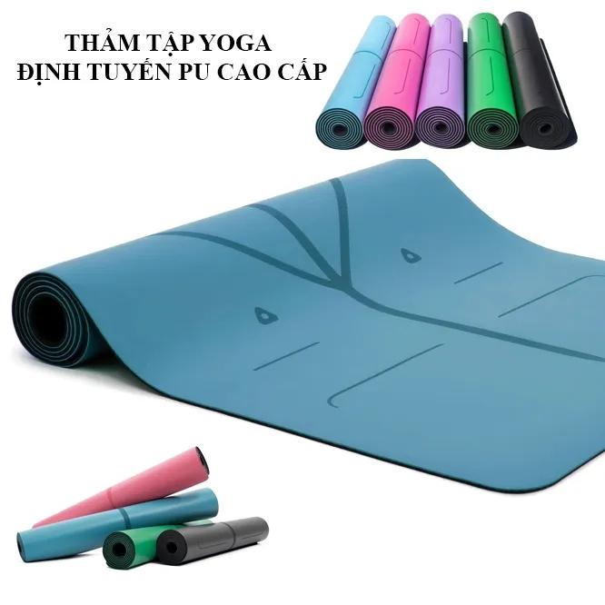 Thảm Tập Yoga Định Tuyến Cao Su Pu 5mm Chống Trượt Tuyệt Đối
