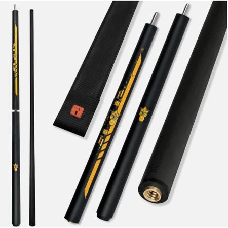 Cơ Bida Phá Nhảy Khỉ Vàng Full Carbon BLACK EGG, Phá Gỗ Phong, Phá Nhảy Gỗ Tần Bì LTOMSTRE - LITTLE MONSTER