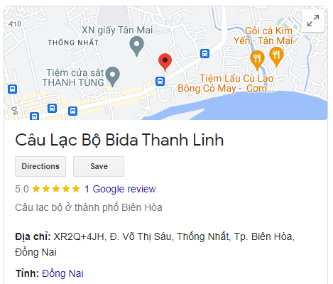 Câu Lạc Bộ Bida Thanh Linh