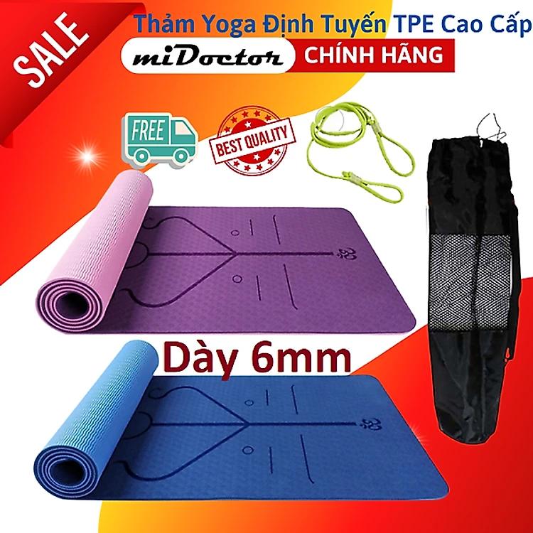 Thảm Yoga Định Tuyến 2 Lớp 6mm miDoctor