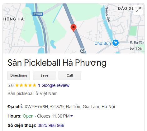 Sân Pickleball Hà Phương