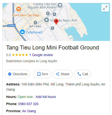 Tang Tieu Long Mini Football Ground