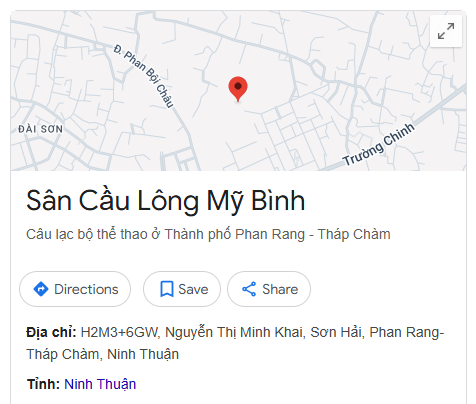 Sân Cầu Lông Mỹ Bình