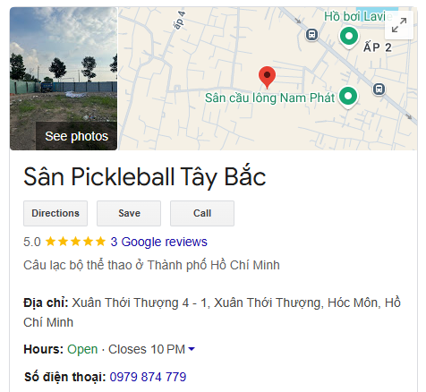 Sân Pickleball Tây Bắc