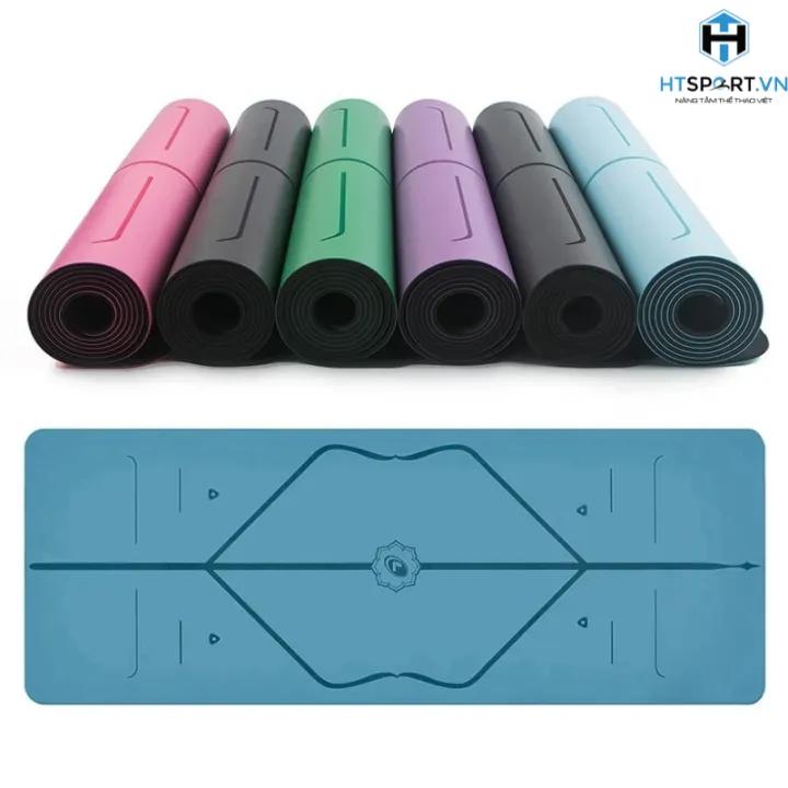 Thảm Tập Yoga PU Định Tuyến 5mm Cao Su Cao Cấp, Cao Su Tự Nhiên Mật Độ Cao