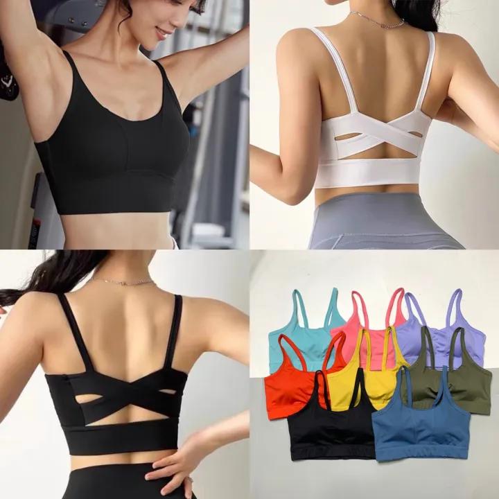 Áo Bra Thể Thao Tập Gym Yoga Nữ 2 Dây CY02 Kèm Mút Vải Thun Lạnh Co Giãn Tốt