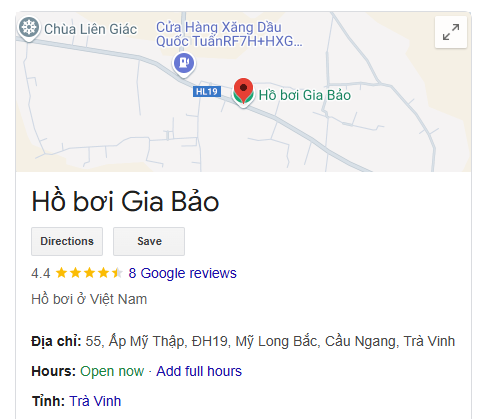 Hồ bơi Gia Bảo