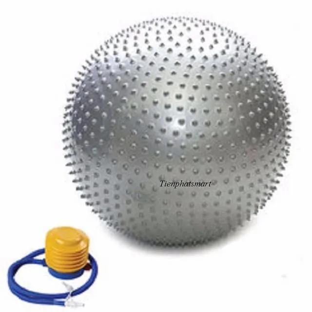 Bóng tập Yoga+ Kèm bộ dụng cụ bơm hơi TPS Gai 65CM