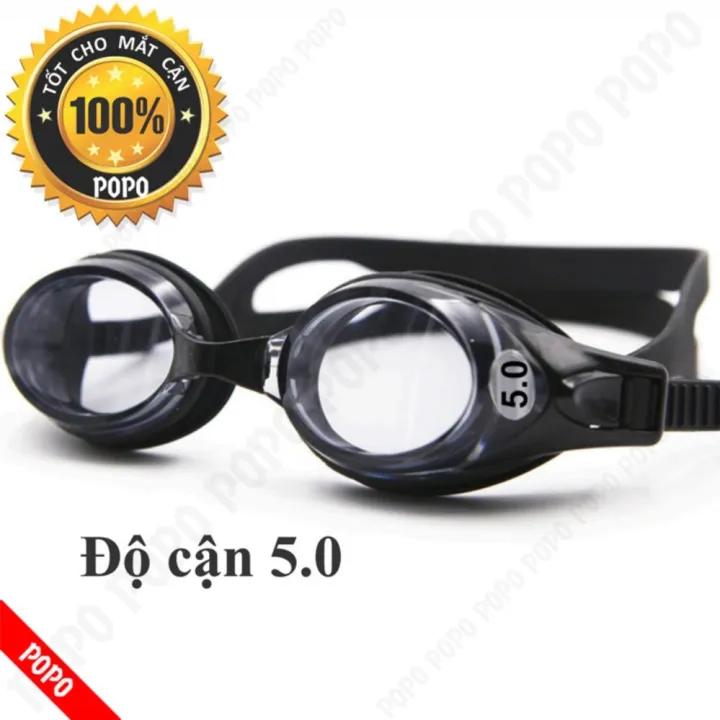 Kính bơi CẬN 5.0 độ thế hệ mới, mắt trong, chống UV, chống HẤP HƠI, kính bơi thời trang cao cấp SPORTY