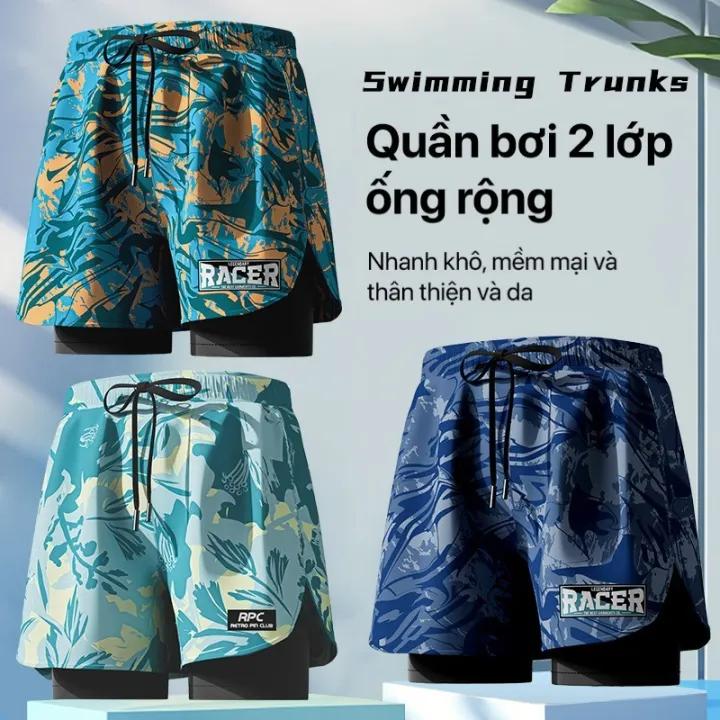 Quần bơi, thể thao nam 2 lớp YUKE-YK12 nhập khẩu chính hãng