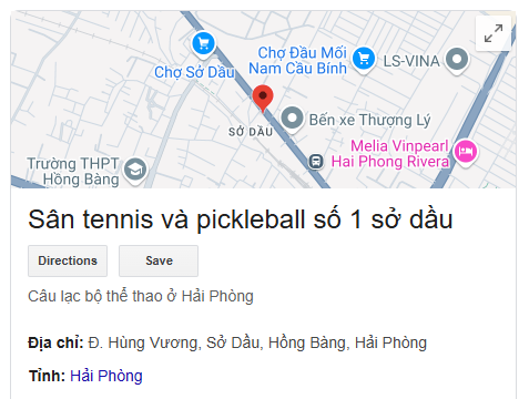 Sân tennis và pickleball số 1 sở dầu