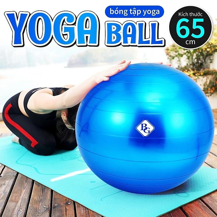 KHÔNG KÈM BƠM Bóng tập Yoga Bóng Yoga Tròn Cỡ Đại 65cm Cao Cấp BG