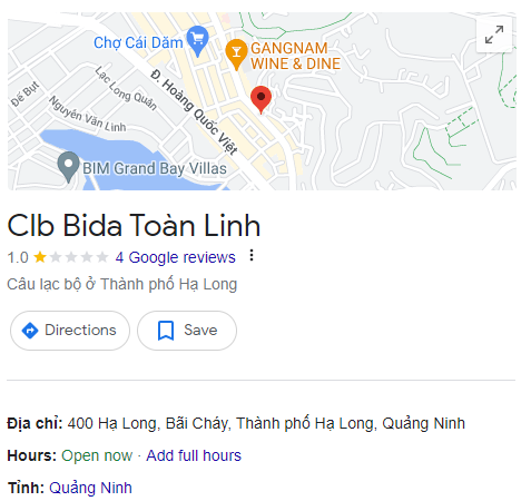 Clb Bida Toàn Linh