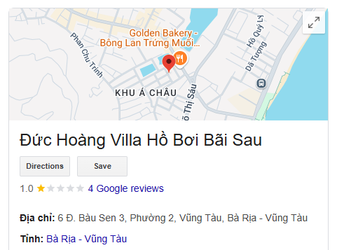 Đức Hoàng Villa Hồ Bơi Bãi Sau