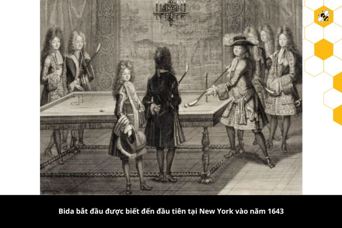 Bida bắt đầu được biết đến đầu tiên tại New York vào năm 1643
