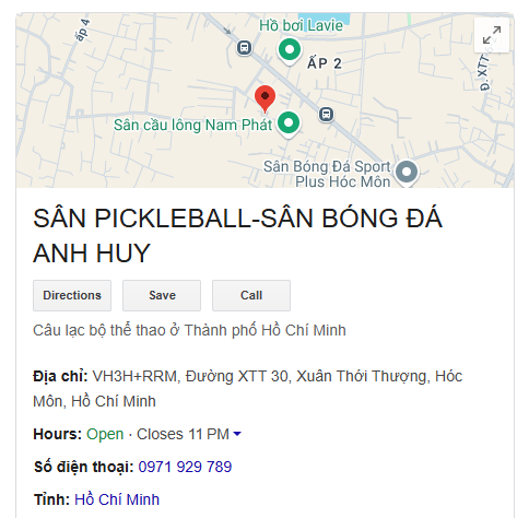 SÂN PICKLEBALL-SÂN BÓNG ĐÁ ANH HUY